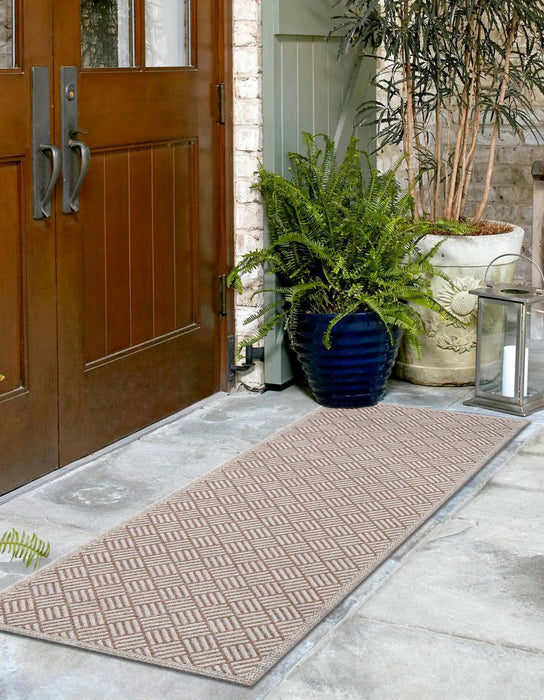 Tapis Contemporain Eve 2'0\" x 10'0\" en brun