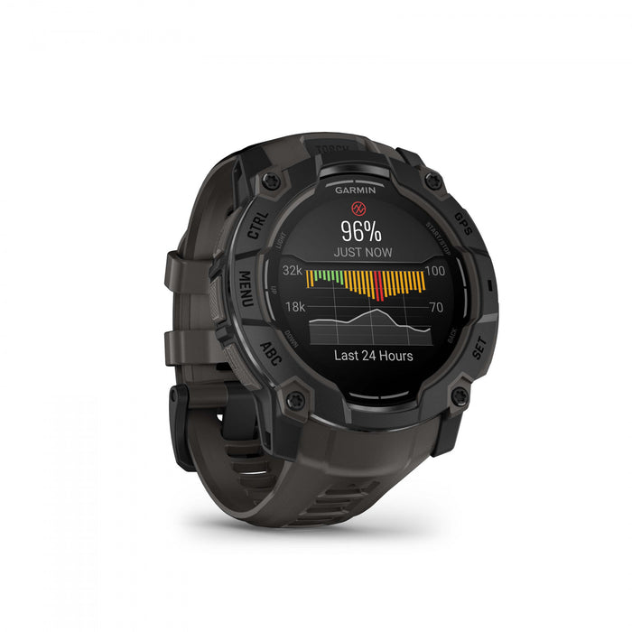  Black With Charcoal Silicone Band
