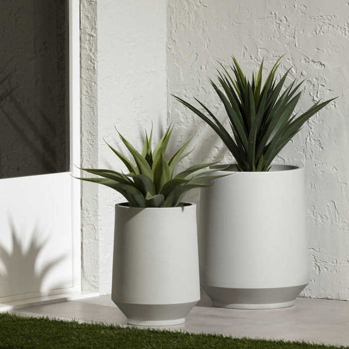 Ensemble 2 cache-pots Dalya - greige