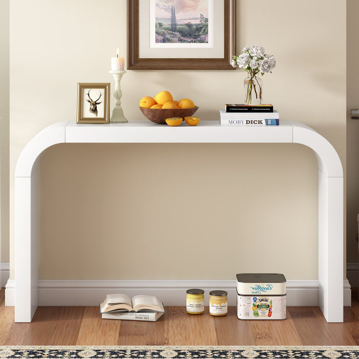 Olivia Table Console Moderne Minimaliste au Design Elegant, Noir