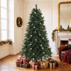 HOMCOM 6ft Christmas Tree with 716 Branch Tips, Artificial Fir Xmas Tree