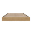 Platform Bed Frame, King|Natural Maple King Bed | Lit plateforme King, Erable Naturel