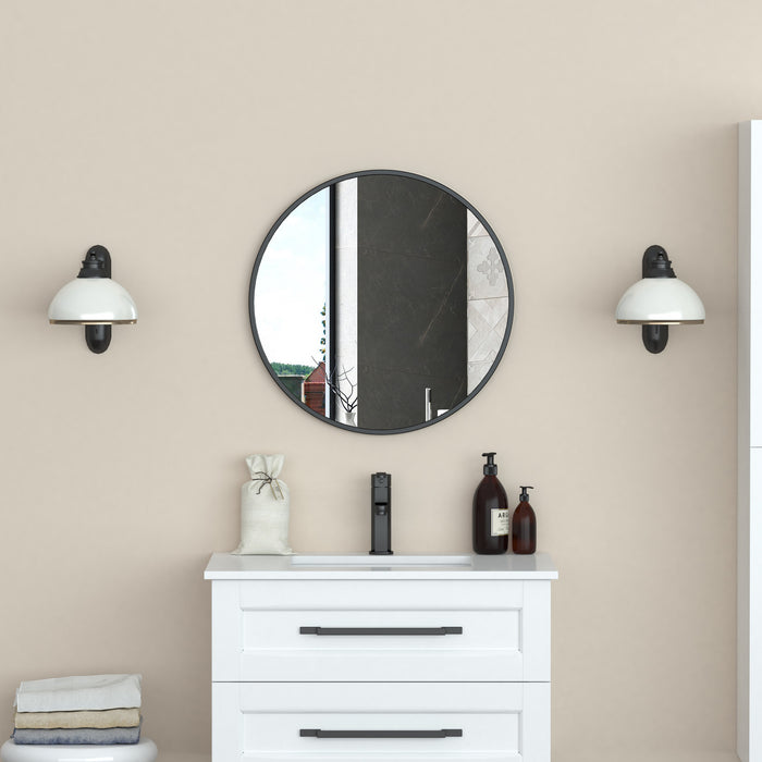 Miroir Halpert de 24 po noir