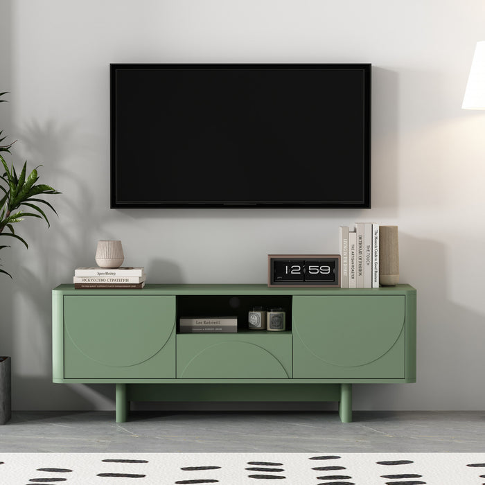 Meuble TV Ella Modern 59\" en vert sauge