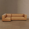 Lukas Contemporary Modern 118" Left-Facing 2-Piece Sectional Sofa in Camel | Canape sectionnel moderne contemporain Lukas 2 pieces, 118", oriente a gauche, couleur camel