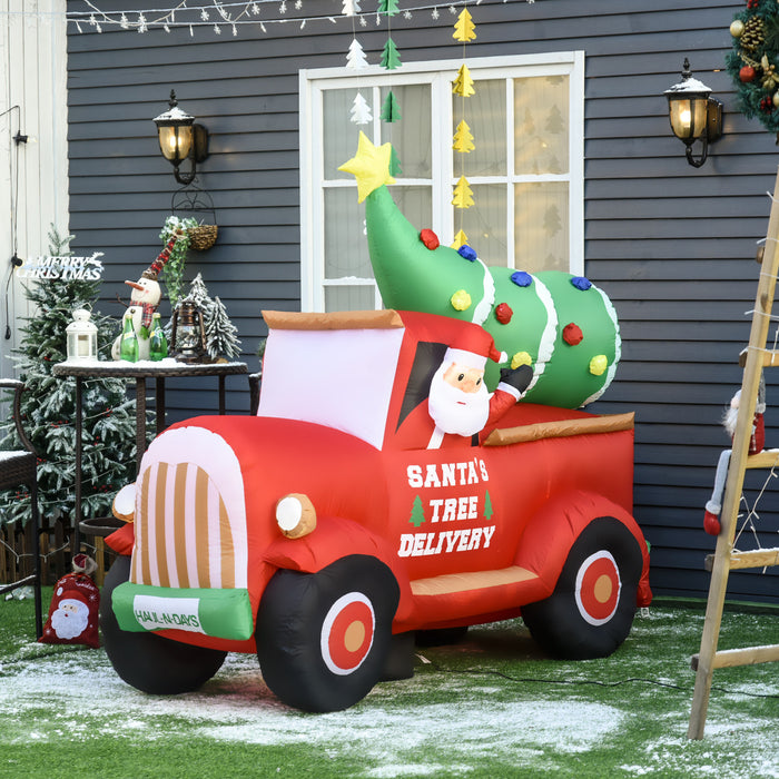 Homcom Camion Gonflable De Noel