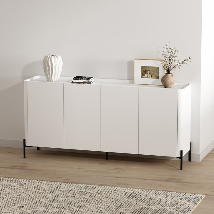 Buffet moderne Abbey 67\" en blanc