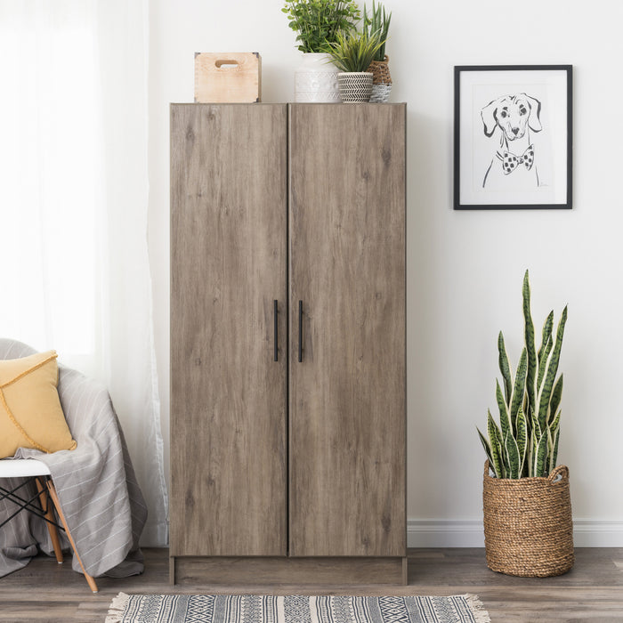Armoire-penderie Elite de 32 po - gris délavé