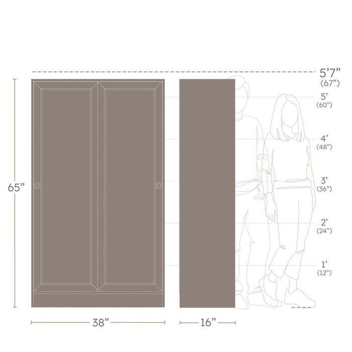 Elite Armoire D’appoint A 4 Tablettes – Blanc