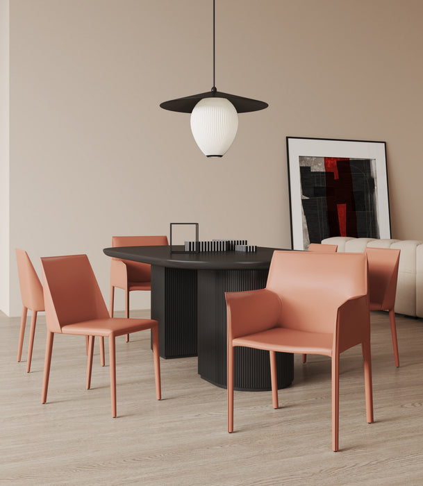 Ensemble de 6 chaises de salle a manger Paris Modern en argile