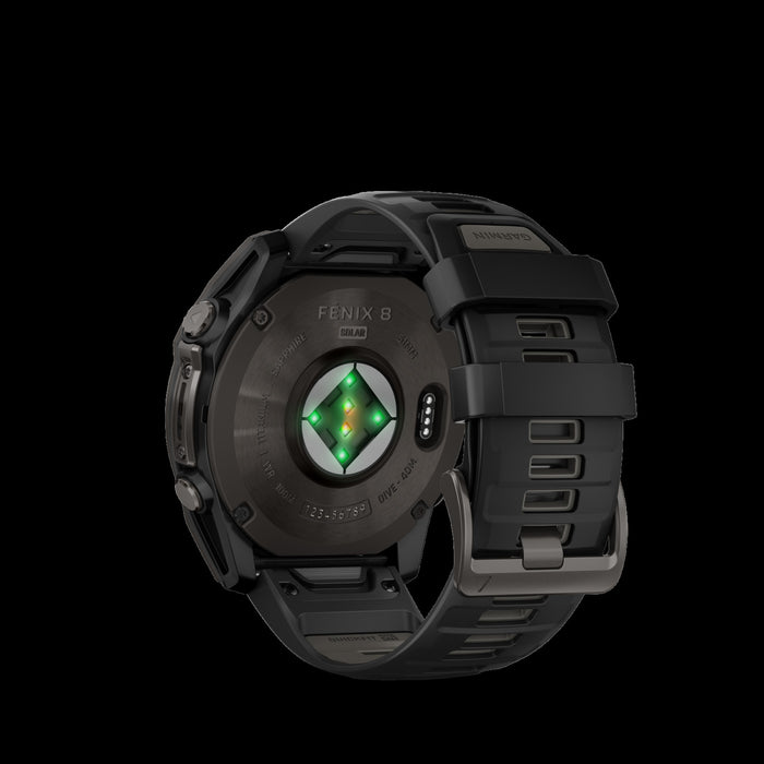  Carbon Gray Dlc Titanium With Black/pebble Gray Silicone Band