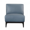 Fauteuil D'appoint Murdock En Cuir Bleu