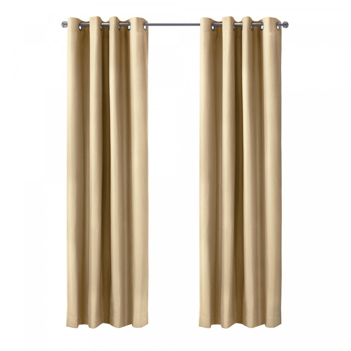 Panneau de rideau coupe-lumière à œillets Alpin taupe de Thermaplus - 52 x 108