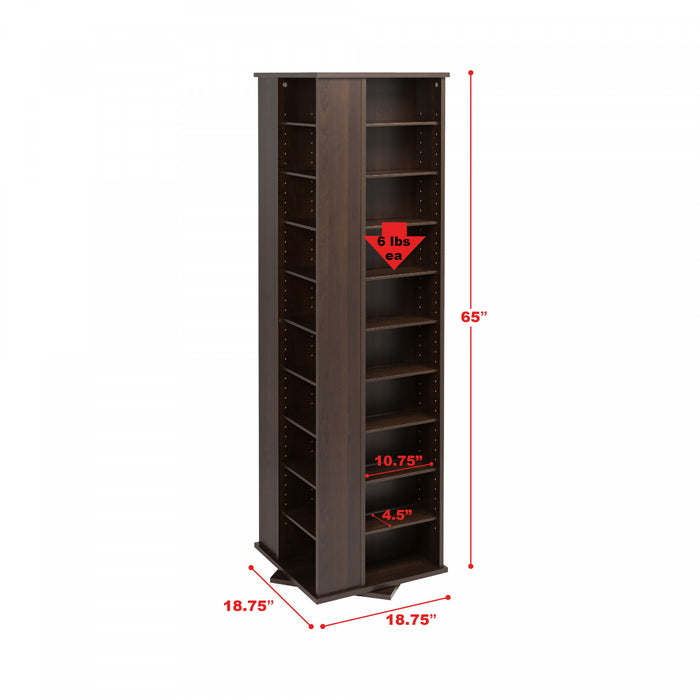 Etagere Multimedia A 36 Tablettes Reglables – Espresso