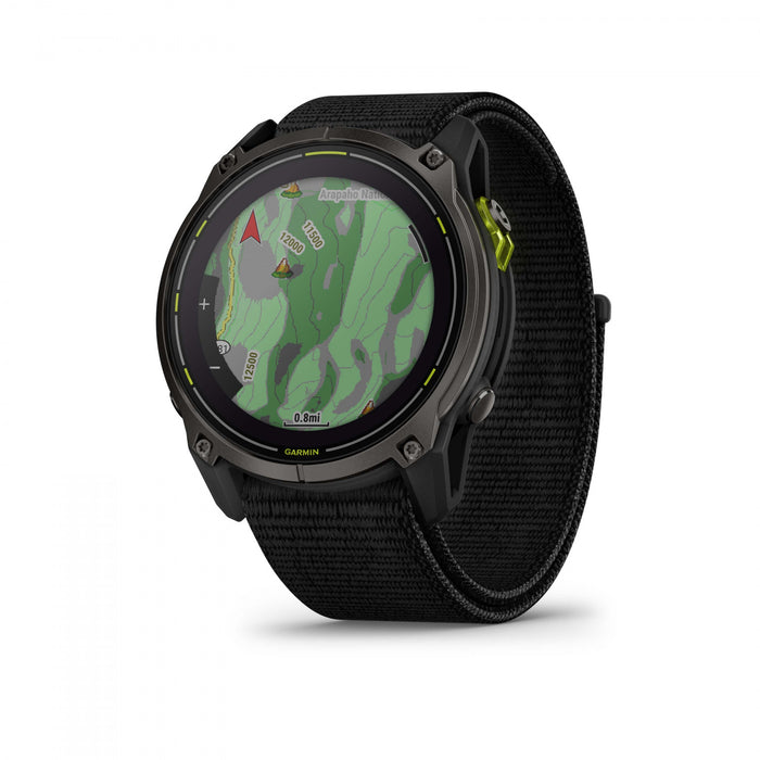 Garmin Enduro 3 Montre GPS Solaire – 51 mm Titane, Verre Saphir, Multi-bande Haute Performance, Autonomie 90 Jours