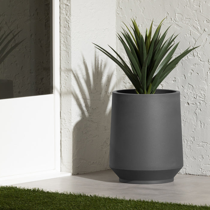 Cache-pot Dalya 19 po - gris foncé