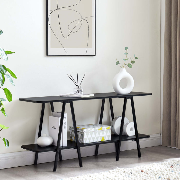 Console moderne contemporaine Celine 47\" en noir