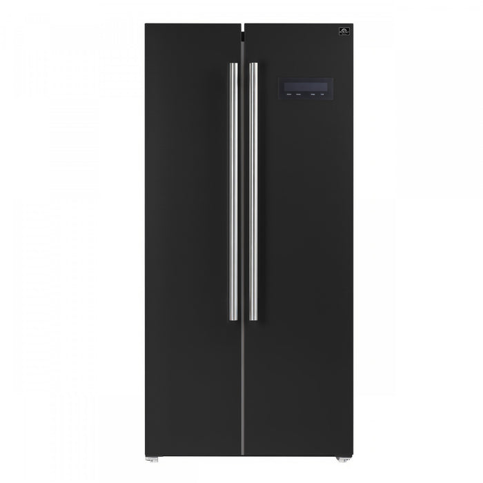 Refrigerateur cote a cote Salerno en noire de 33 po, 15,6 pi³ - FFRBI1805-33BLK