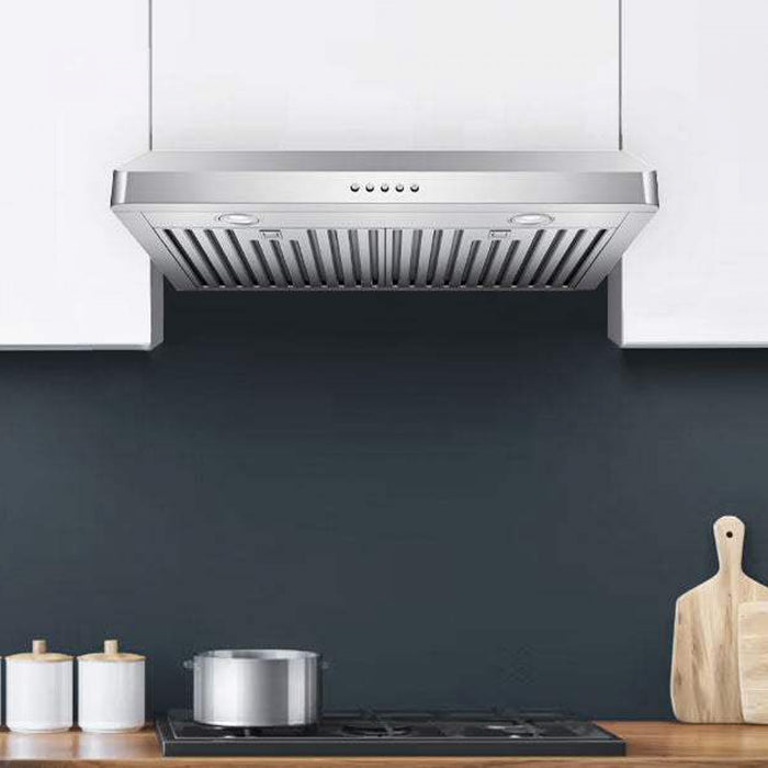 Hotte de cuisine sous meuble Victory 36 pouces 600 CFM en acier inoxydable