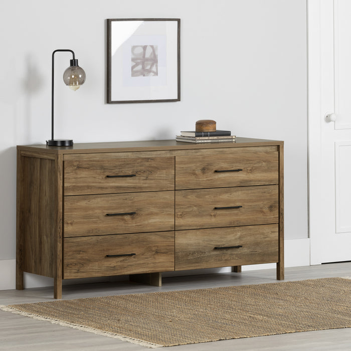 Gravity Commode 6 Tiroirs - Manguier Naturel