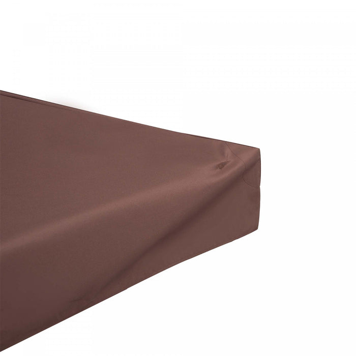 Toile De Rechange Pour Pavillon Tonnelle Tente Polyester Haute Densite Impermeabilise 180 G/mĠ 3 X 4 M Chocolat