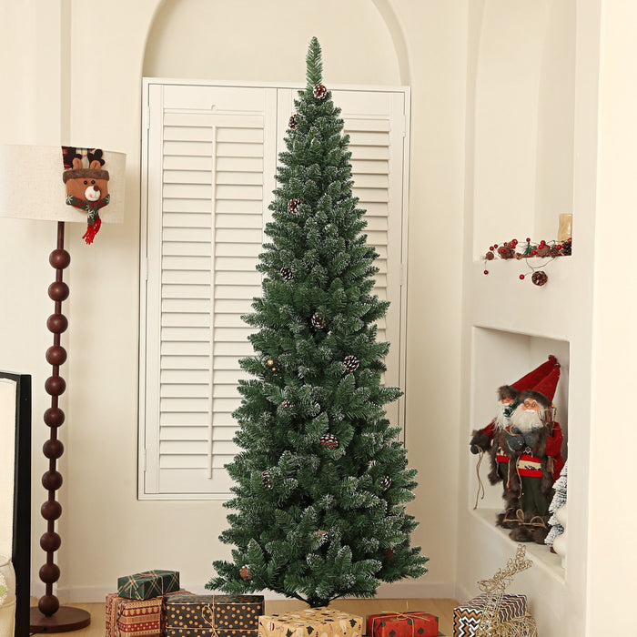 HOMCOM Arbre de Noel artificiel de 6pi avec 618 branches et base en metal