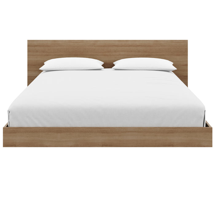 Lit plateforme bas Satori avec tete de lit Queen