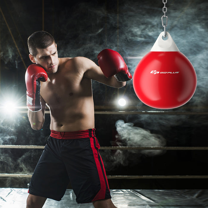 Goplus 18\" 110lbs Eau Lourde Remplie Poinconnage Aqua Formation Sac De Boxe A La Maison Crochet De Gym