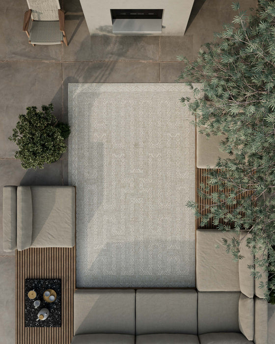 Tapis Transitionnel Maze 8'0\" x 10'0\" en Gris