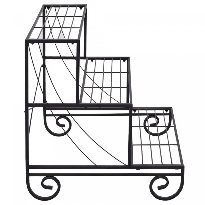 Etagere A Plantes En Metal A 3 Niveaux
