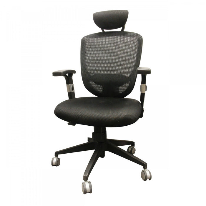 TygerClaw Fauteuil de Bureau Ergonomique en Maille a Dossier Haut avec Appui-tete