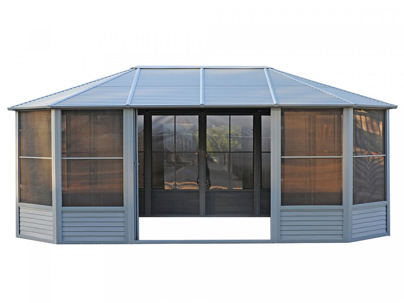 Gazebo Penguin Florence - Solarium 12x18 Toit d'acier