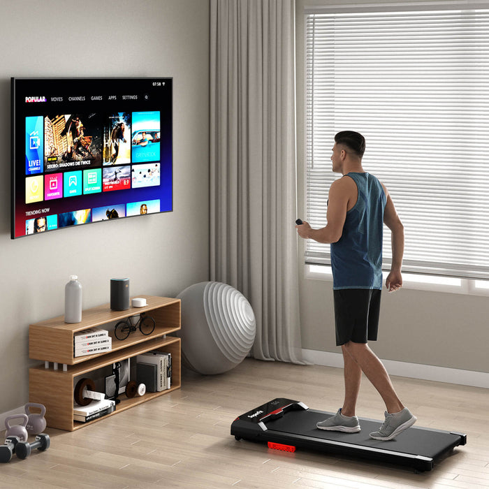 Superfit Walking Pad 2.5hp Sous Tapis Roulant De Bureau Avec Telecommande App-active Pour La Maison