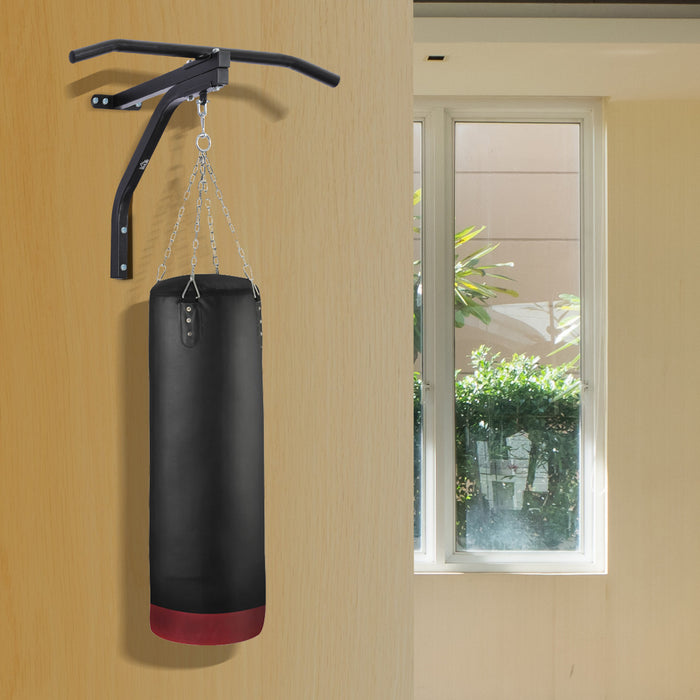 Soozier Support mural lourd pour sac de frappe avec chaine et pivot acier