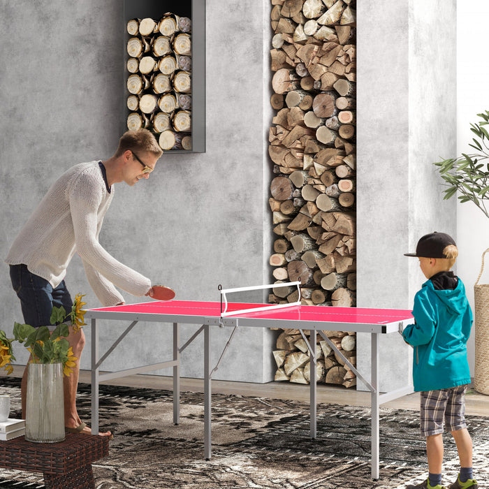Soozier Table De Ping-pong Avec Filet, Pagaies Et Balles