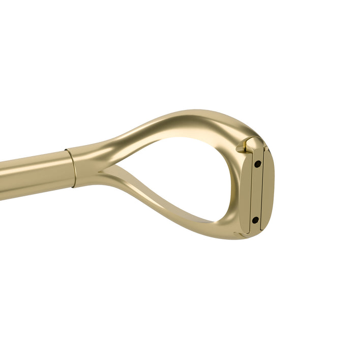 Tringle à rideaux extensible Loop de Umbra dorée de 1 po - 42 po à 120 po