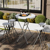 Outsunny Table De Bar D'exterieur De 31,5 Po, Table Pliante En Pehd