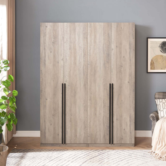 Armoire Lee Modern 32\" en gris rustique - Lot de 2