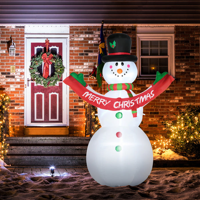 Homcom Bonhomme De Neige Gonflable