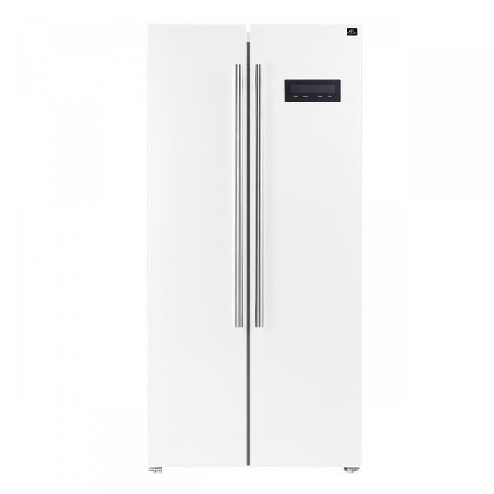 Refrigerateur cote a cote Salerno en blanche de 33 po, 15,6 pi³ - FFRBI1805-33WHT