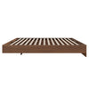 Platform Bed Frame, King|Walnut King Bed | Lit plateforme King, Noyer
