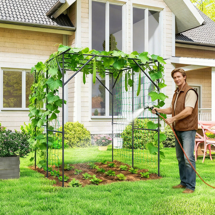 Outsunny Treillis de Jardin de 6.4pi, Arche de Soutien pour Plantes