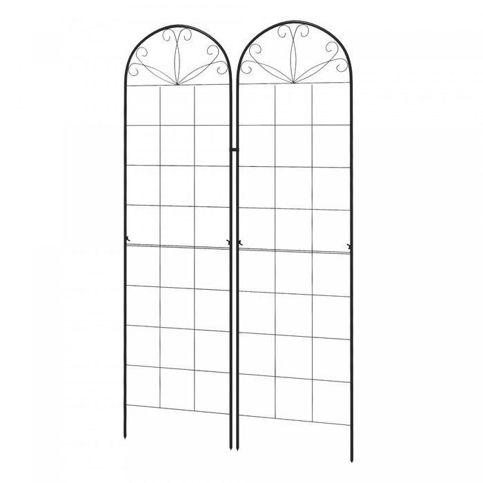 Outsunny 2 Treillis De Jardin Pour Plantes Grimpantes, Treillis Metallique