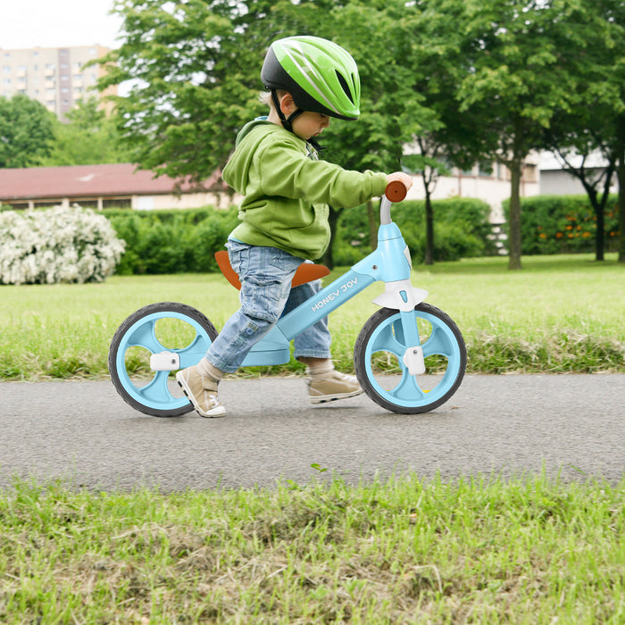 Honey Joy Kids Balance Bike Toddler Training Bike W / Feetrests Pour 2-5 Ans Bleu