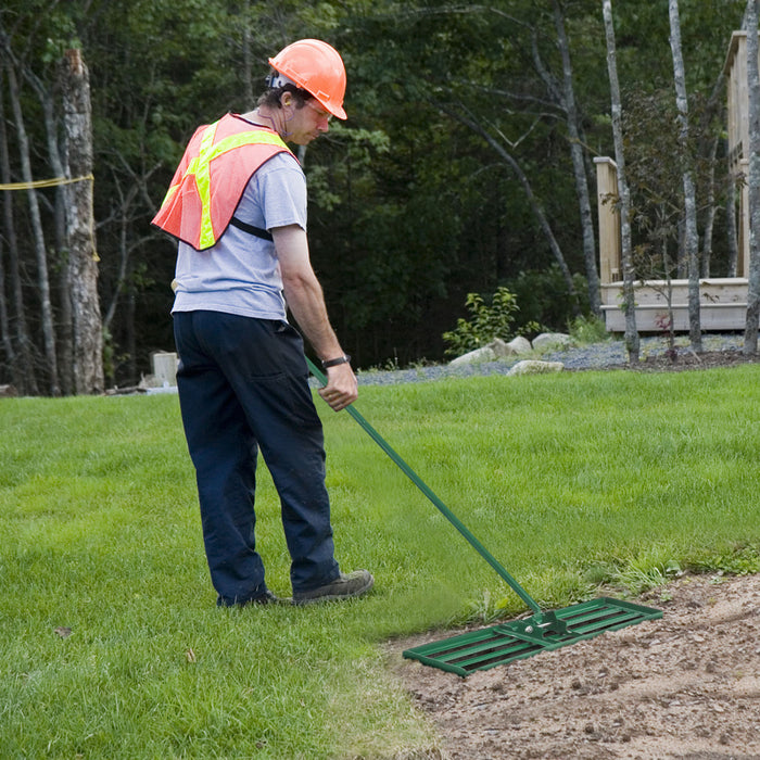 Costway Pelouse Nivelage Rake 36 \"x 10\" Outil De Pelouse De Niveau Pour Jardin Arriere-cour / Pelouse