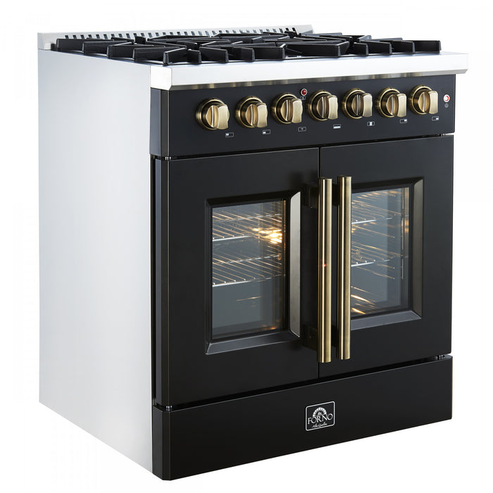 Cuisiniere a double combustible Galiano 30 po, noire, 4.32 pi³ - FFSGS6356-30BLK
