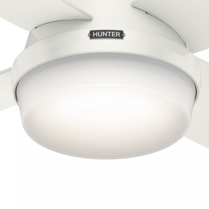 Ventilateur de plafond Dempsey avec luminaire - Blanc
