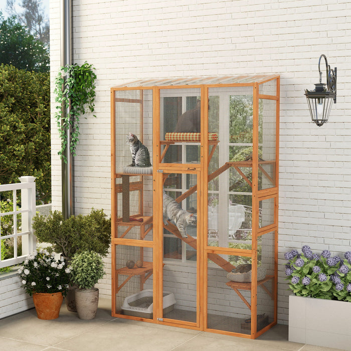 Grand Enclos D'exterieur Pour Chat Catio Pour 2-3 Chatons