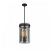 Suspension Dahlia A 3 lampes, Noire