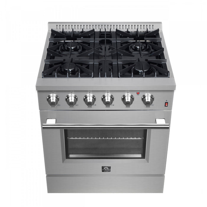 Cuisiniere a double combustible Marco 30 po en acier inoxydable, 4.32 pi³ - FFSGS6197-30